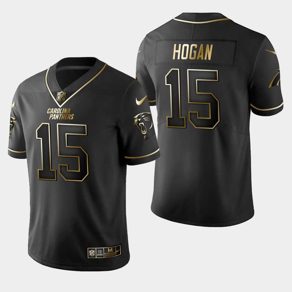 Nike Panthers 15 Chris Hogan Black Gold Vapor Untouchable Limited Jersey Dyin